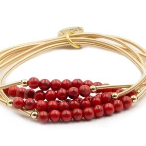 Kinsley Armelle Metallic Collection Cherry Bracelet